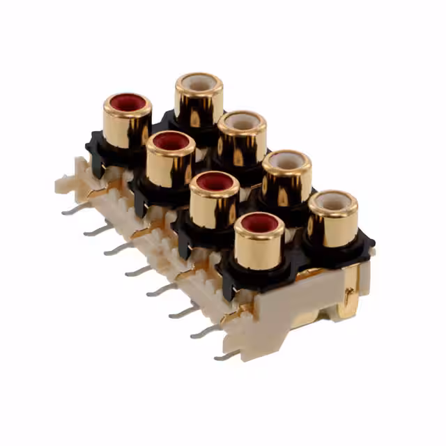 PJRAS4X2U01AUX Switchcraft Inc.  Audio Connectors